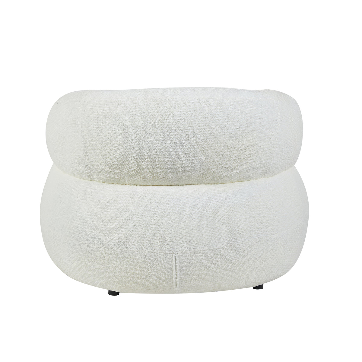 Daisy in White, accent chair rear view