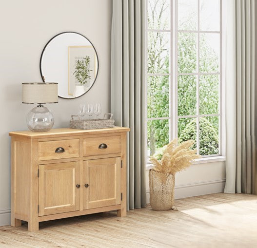 Lugano Oak 2 Door Sideboard