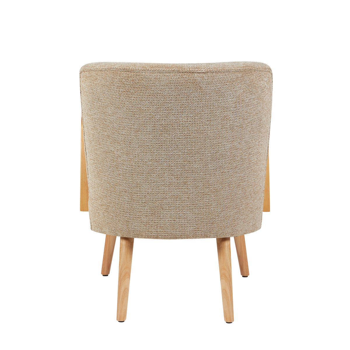 Eliza Accent Chair in Oatmeal, accent chair rear view