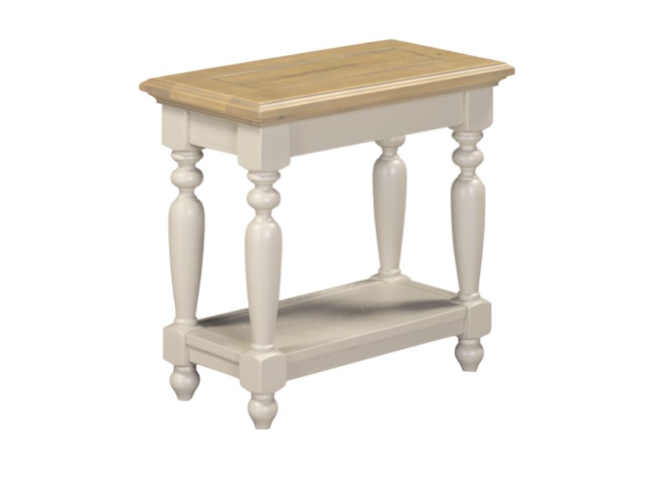 Chateau Pine Sofa Side Table- Grey