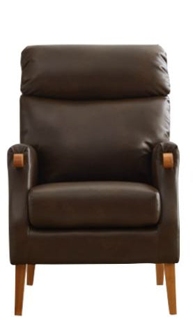 Faro Fireside PU Leather Armchair - Tan