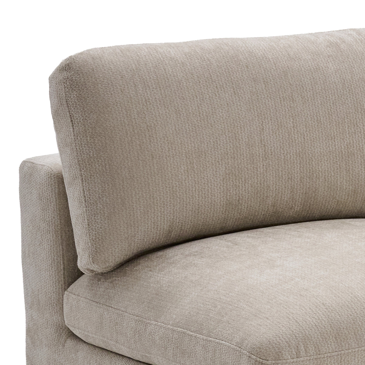 Haven Biscuit fabric back-cushion detail