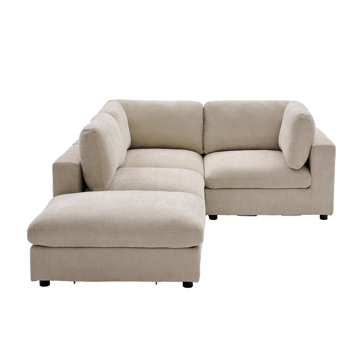 Haven Biscuit fabric alternate chaise-style layout