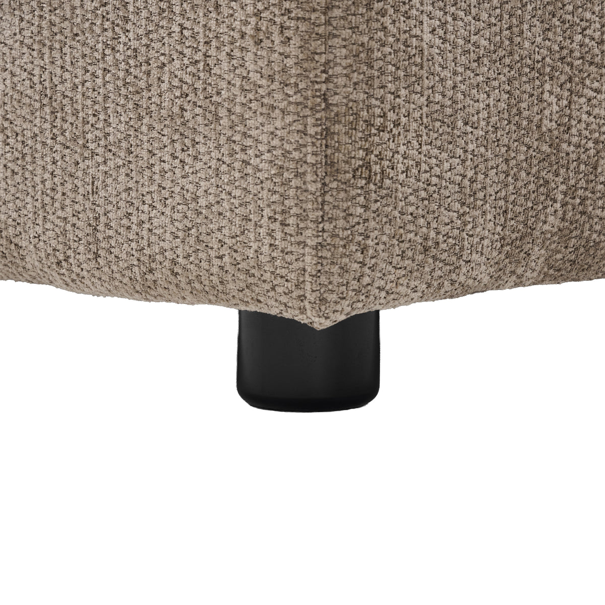 Haven Hazelnut fabric foot detail