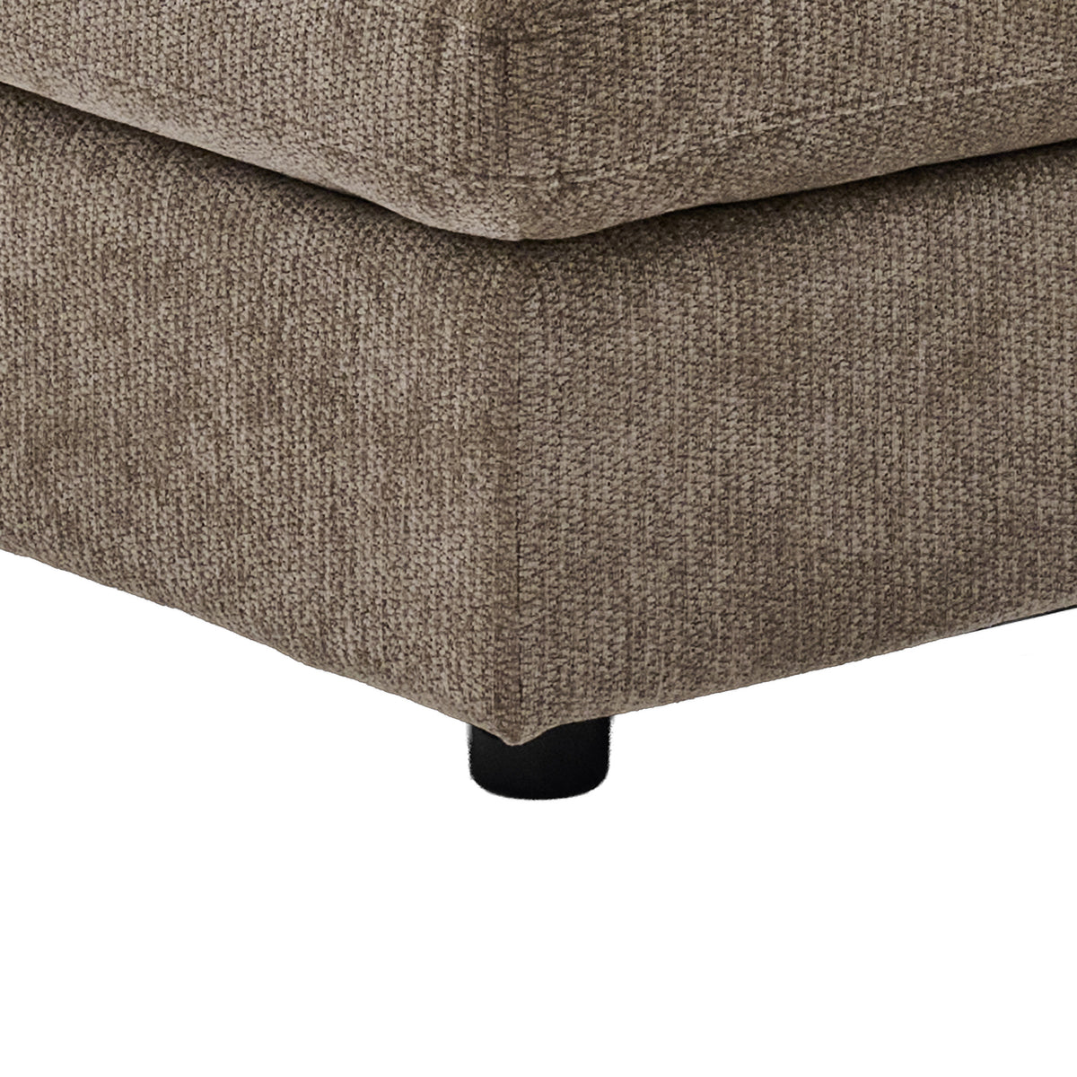 Haven Hazelnut fabric base and foot detail