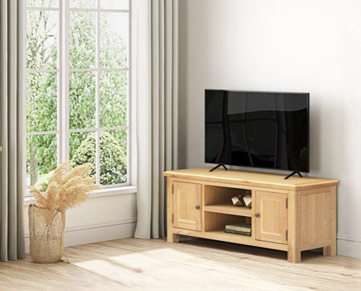 Lugano Oak Large TV Unit