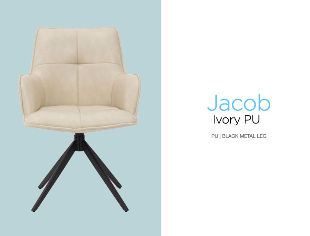 Jacob Dining Chair PU Set of 2