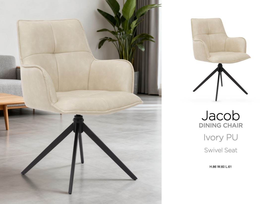 Jacob Dining Chair PU Set of 2