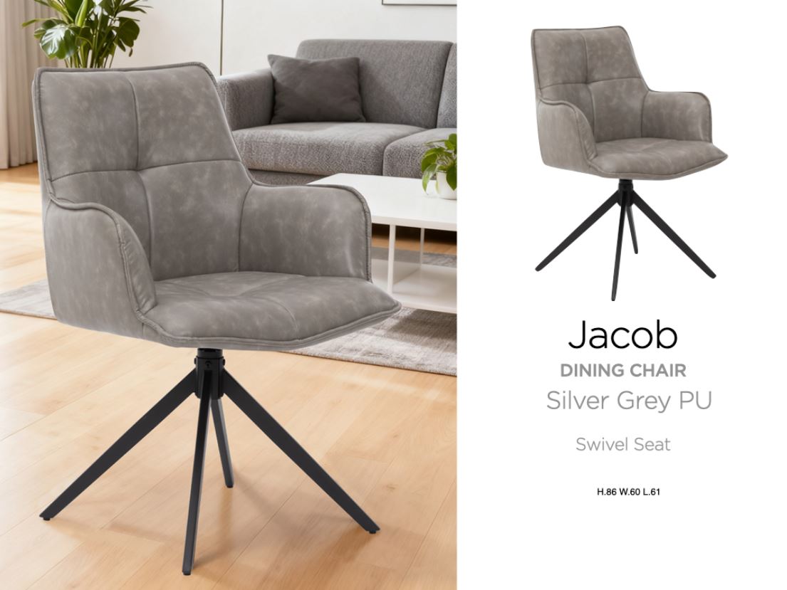 Jacob Dining Chair PU Set of 2