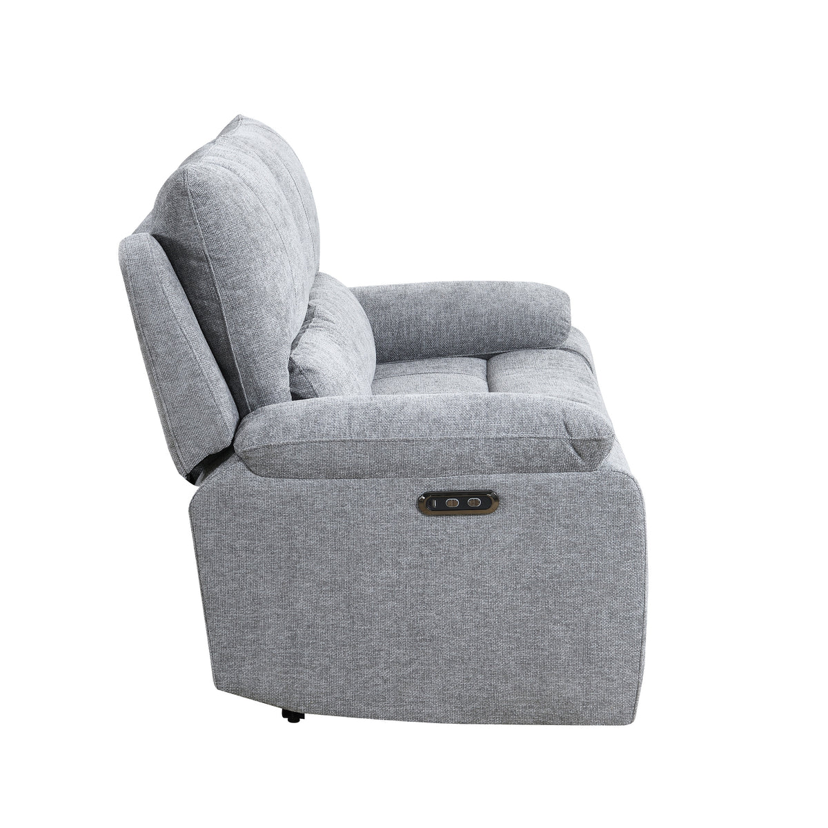 Knightsbridge in Granite, 2 seater sofa side profile