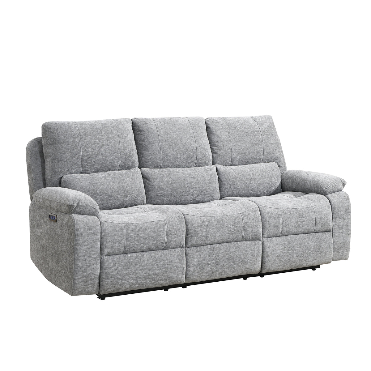 Knightsbridge in Granite, 3 seater sofa angled view