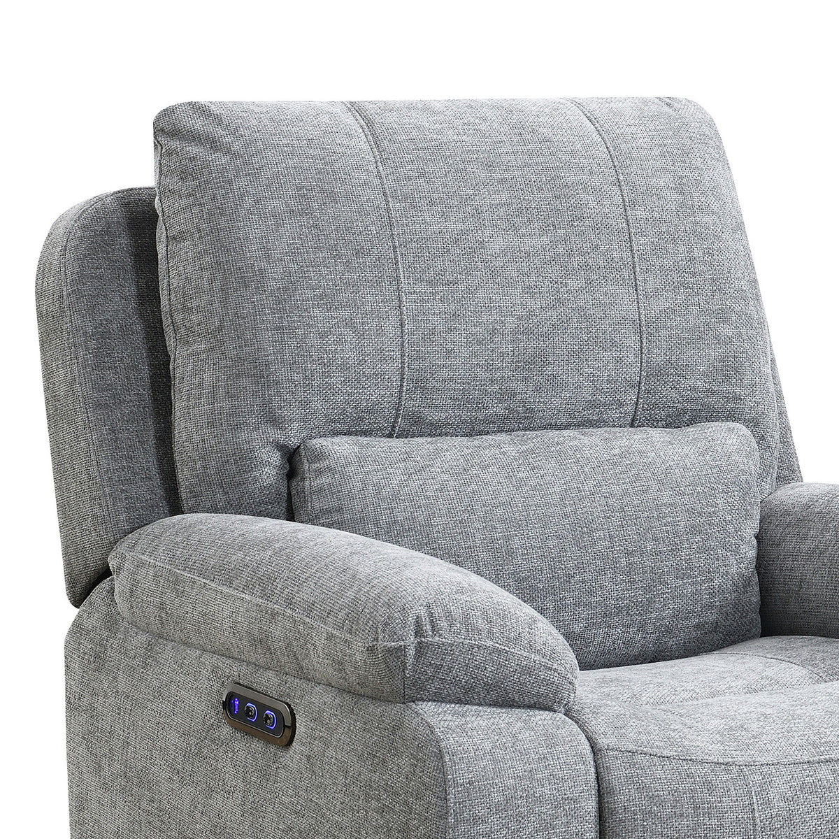 Knightsbridge in Granite, armchair back cushion and arm detail