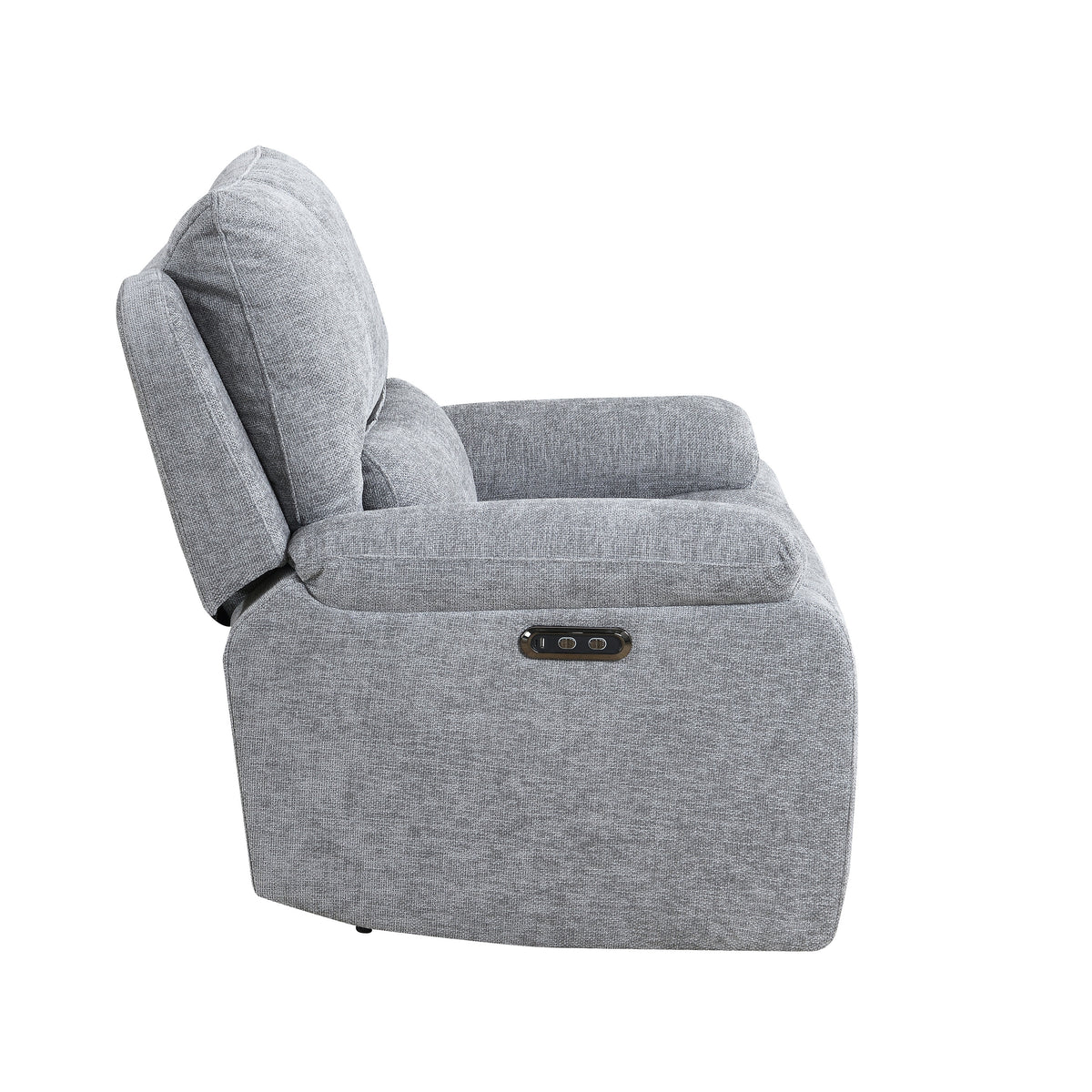Knightsbridge in Granite, armchair side profile