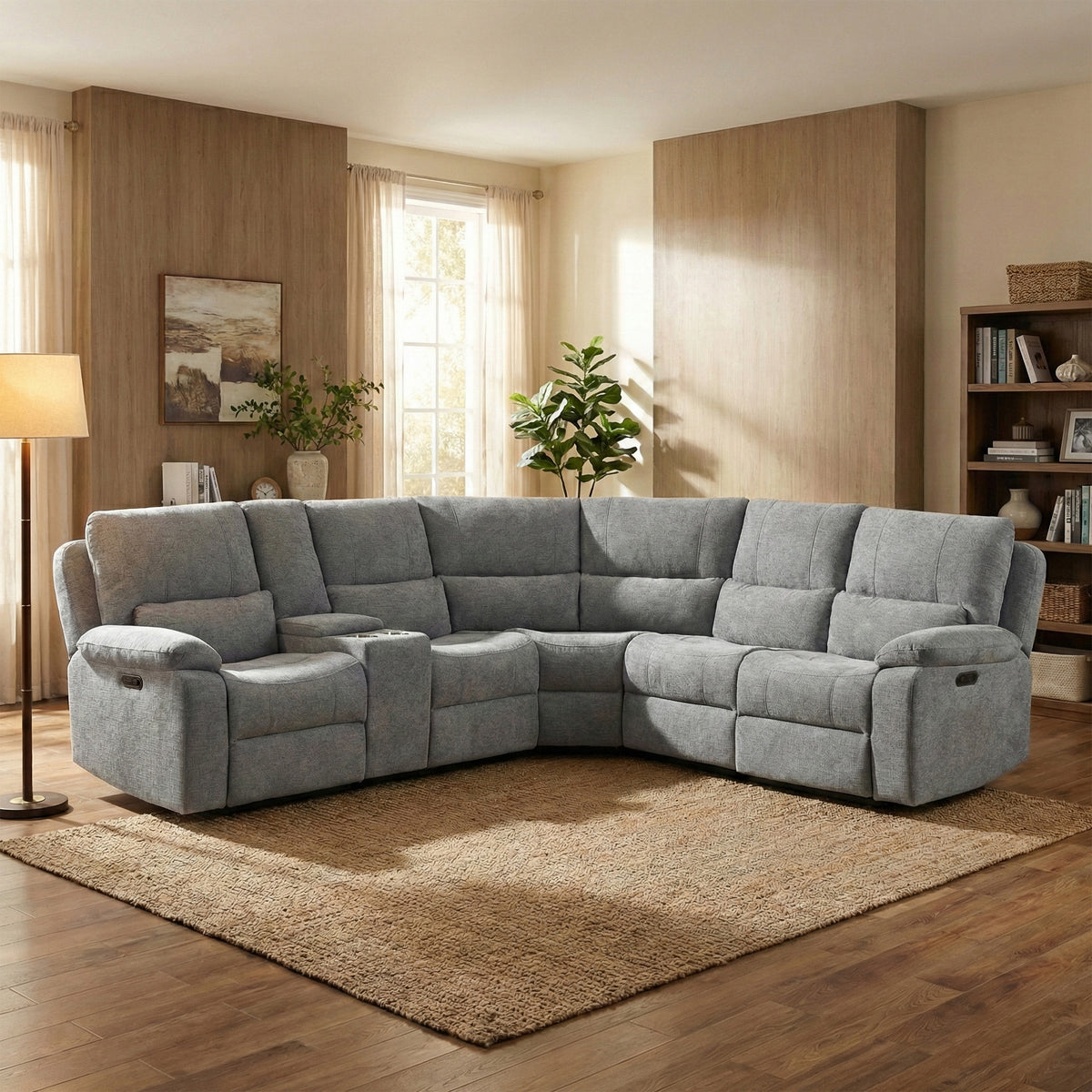 Knightsbridge in Granite, corner sofa in an alternative room setting