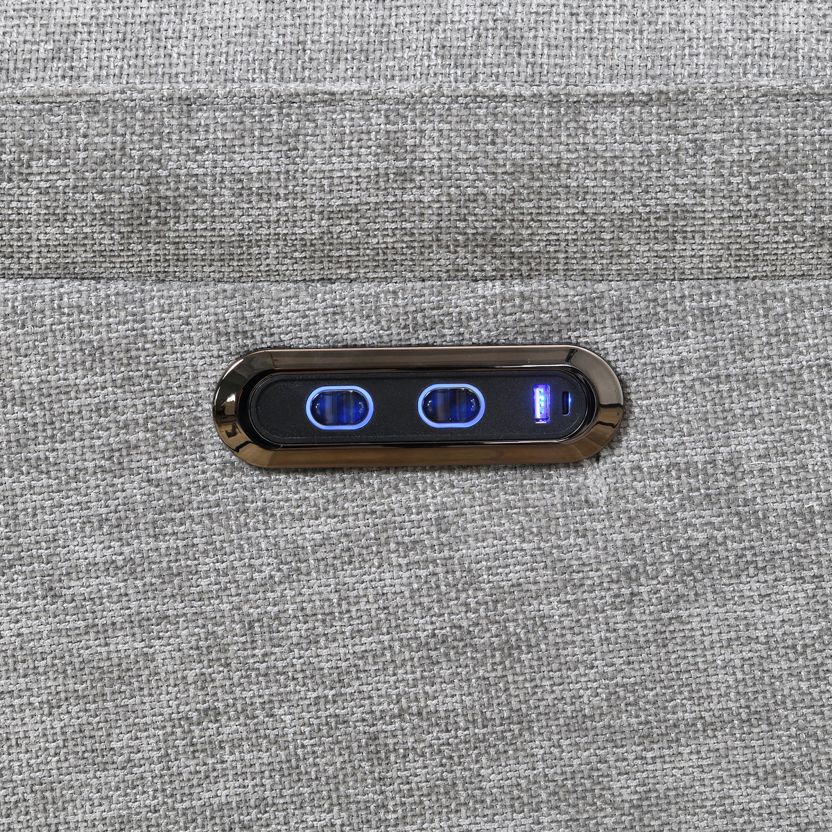 Knightsbridge in Granite, electric reclining controls and USB port