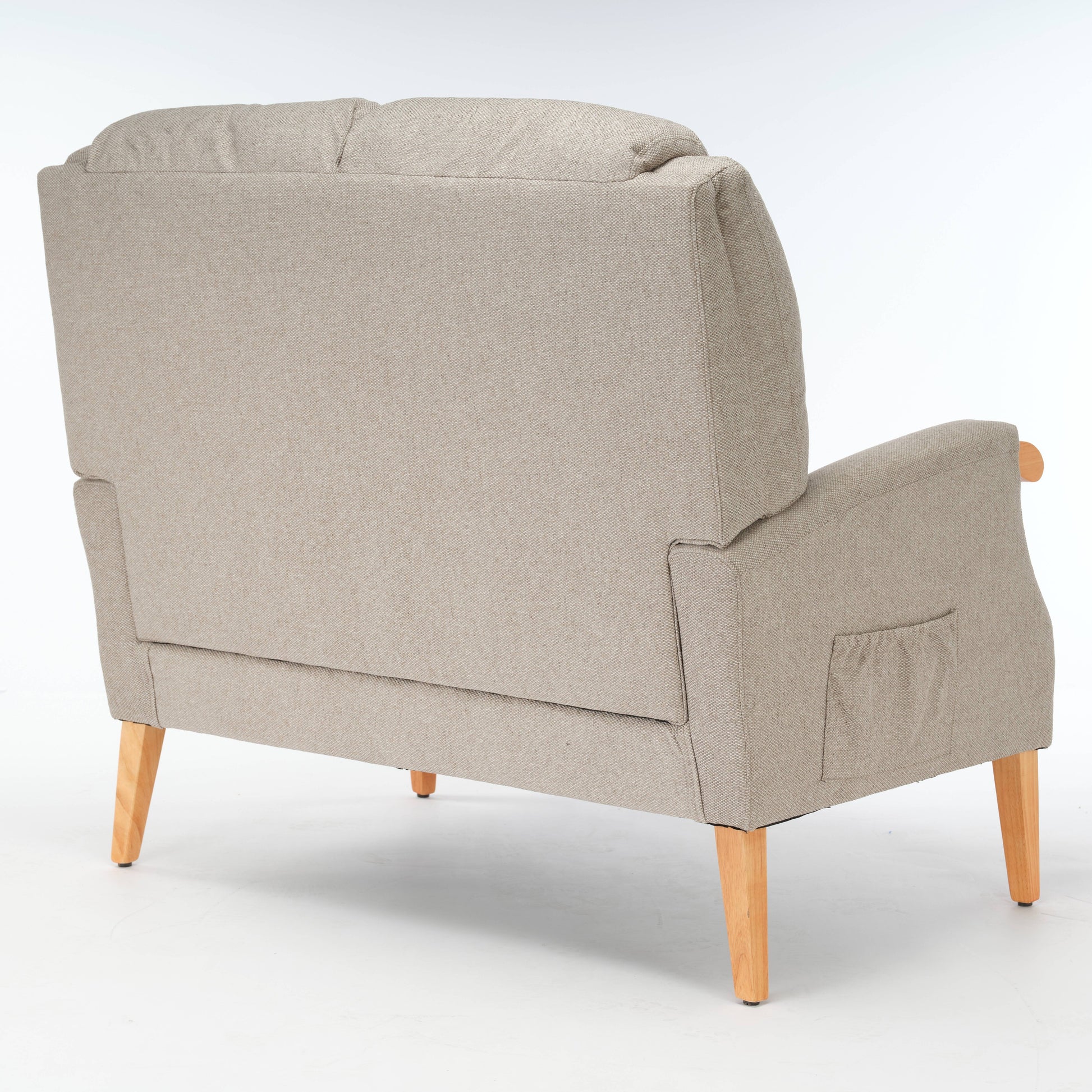 Lisbon 2 Seater Fabric Sofa - Taupe