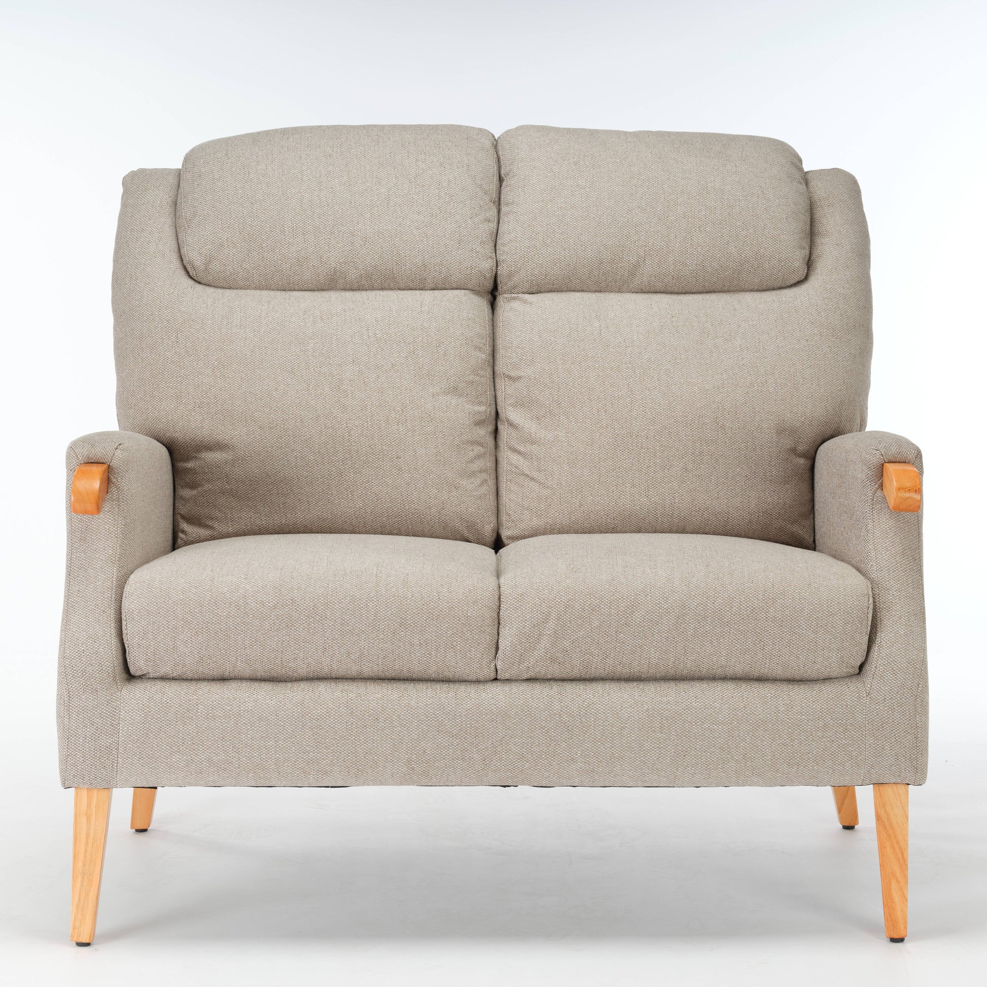 Lisbon 2 Seater Fabric Sofa - Taupe