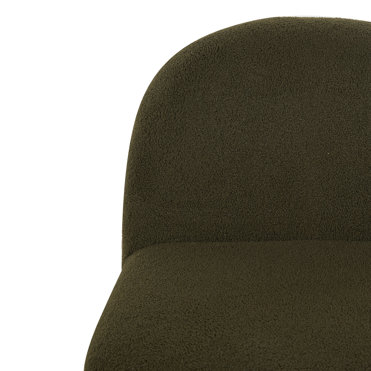 Maisie Green fabric accent chair fabric texture close-up
