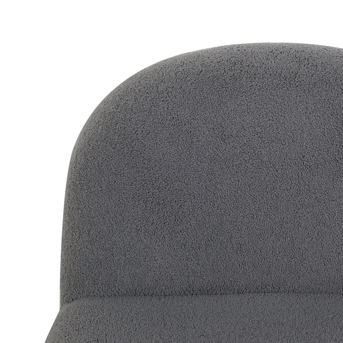 Maisie Grey fabric accent chair fabric texture close-up