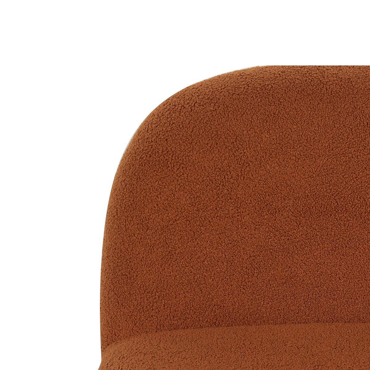 Maisie Rust fabric accent chair fabric texture close-up