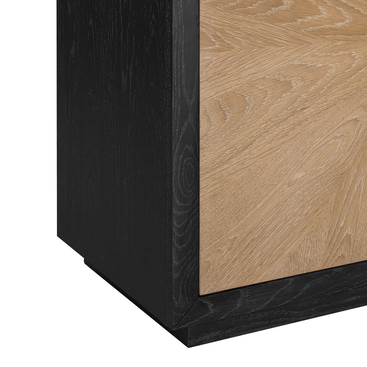 Marseille 4 Door Sideboard - contrasting frame corner detail