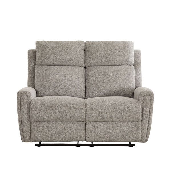 Mayfair 2 seater electric recliner sofa in ash, angled upright