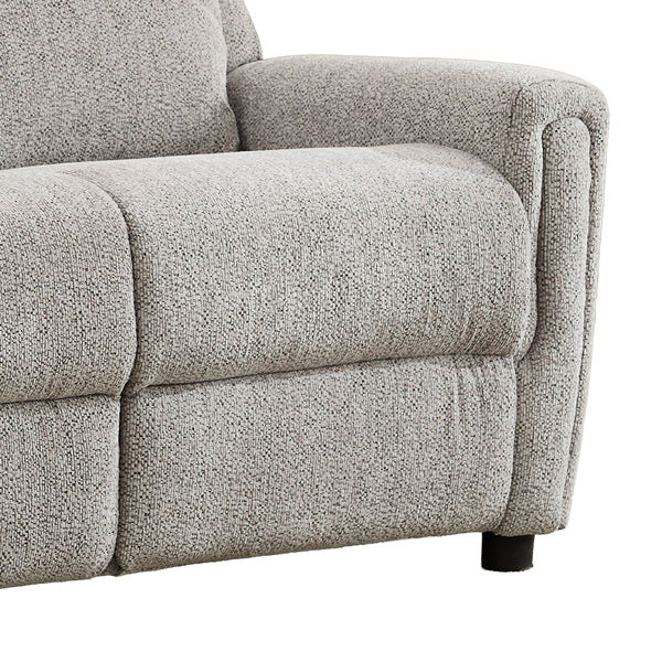 Mayfair 2 seater fixed sofa in ash, seat and armrest close up