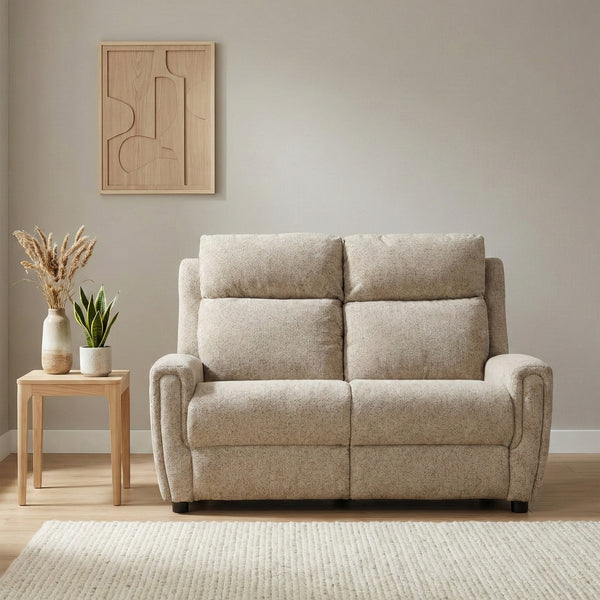 Mayfair 2 seater fixed sofa in beige, living room front sofa