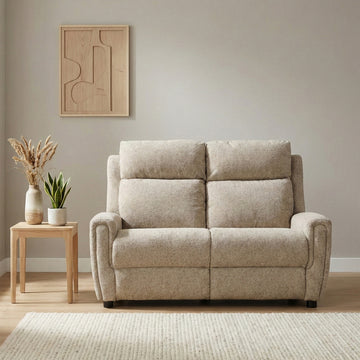 Mayfair 2 seater fixed sofa in beige, living room front sofa