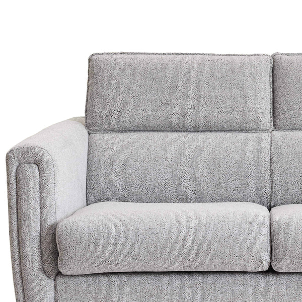 Mayfair 2 seater pull-out sofa bed in ash, back cushion detail