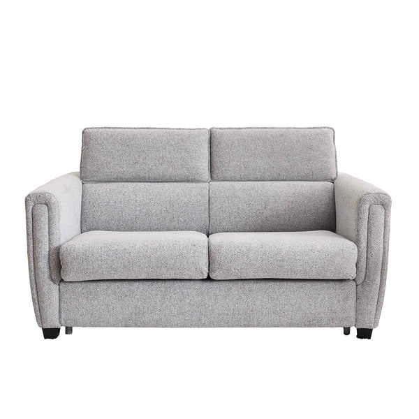 Mayfair 2 seater pull-out sofa bed in ash, front sofa view