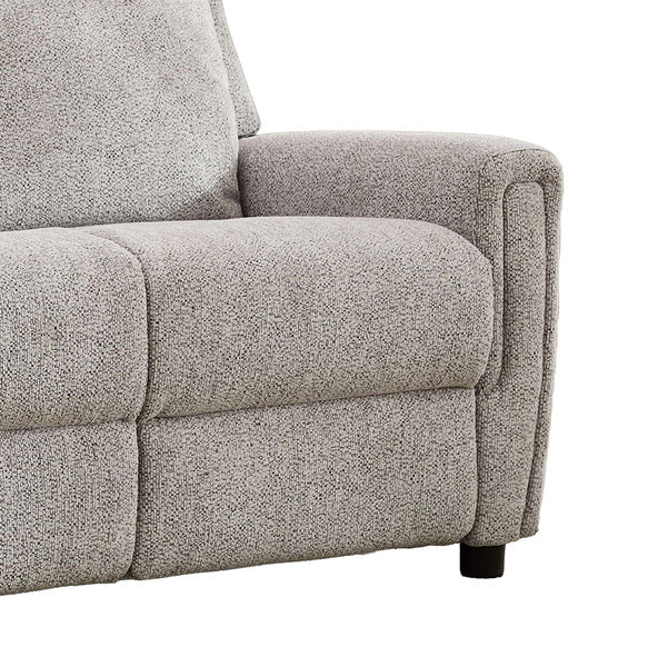 Mayfair 3+1+1 fixed sofa set in ash, seat and armrest close up