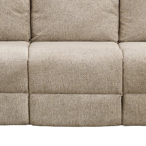 Mayfair 3+1+1 fixed sofa set in beige, seat cushion stitching