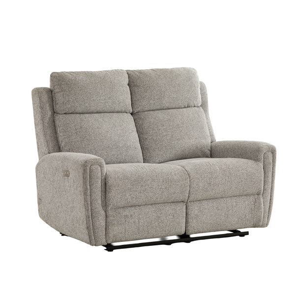 Mayfair 3+2 electric recliner sofa set in ash, two seater front upright