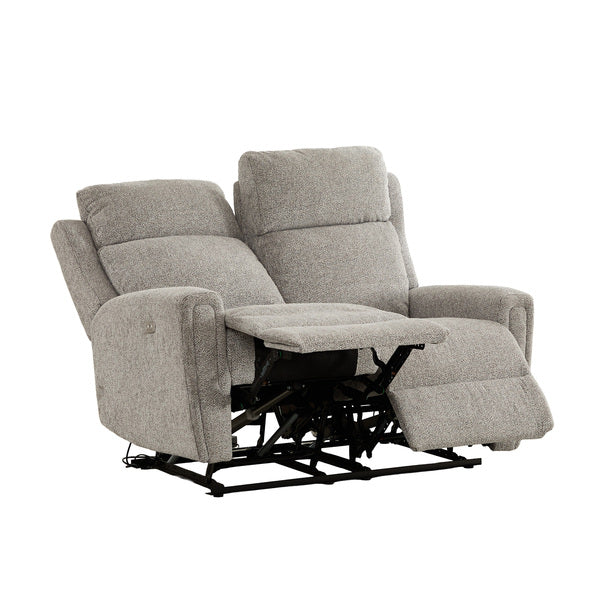 Mayfair 3+2 electric recliner sofa set in ash, two seater reclined