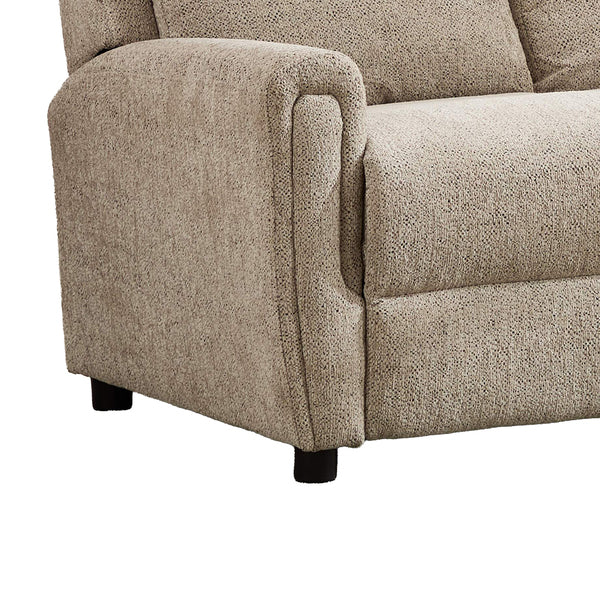 Mayfair 3+2 fixed sofa set in beige, padded armrest and seat