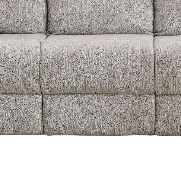 Mayfair 3 seater fixed sofa in ash, seat cushion stitching