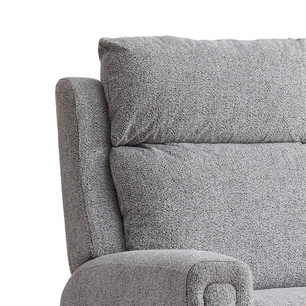 Mayfair dual motor electric lift & tilt recliner armchair in ash, padded waterfall back detail