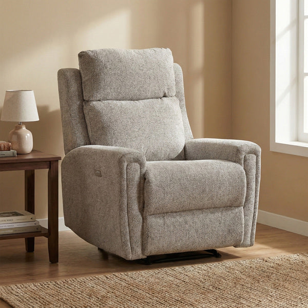 Mayfair electric recliner armchair in ash, living room upright