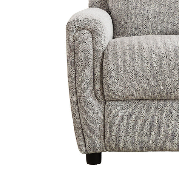 Mayfair fixed armchair in ash, front seat detail