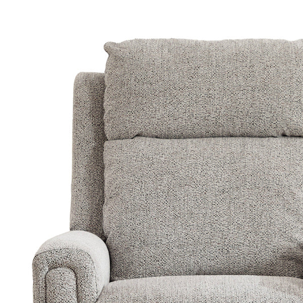 Mayfair fixed armchair in ash, padded armrest and seat