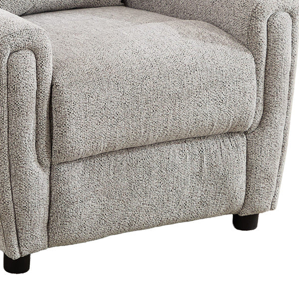 Mayfair fixed armchair in ash, seat and armrest close up