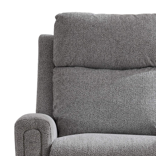 Mayfair quad motor electric lift & tilt recliner armchair in ash, waterfall backrest detail