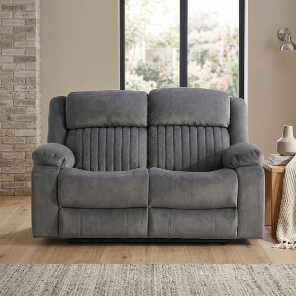 Morgan 2 Seater Electric Recliner Sofa in Slate Grey, in an alternative living room setting