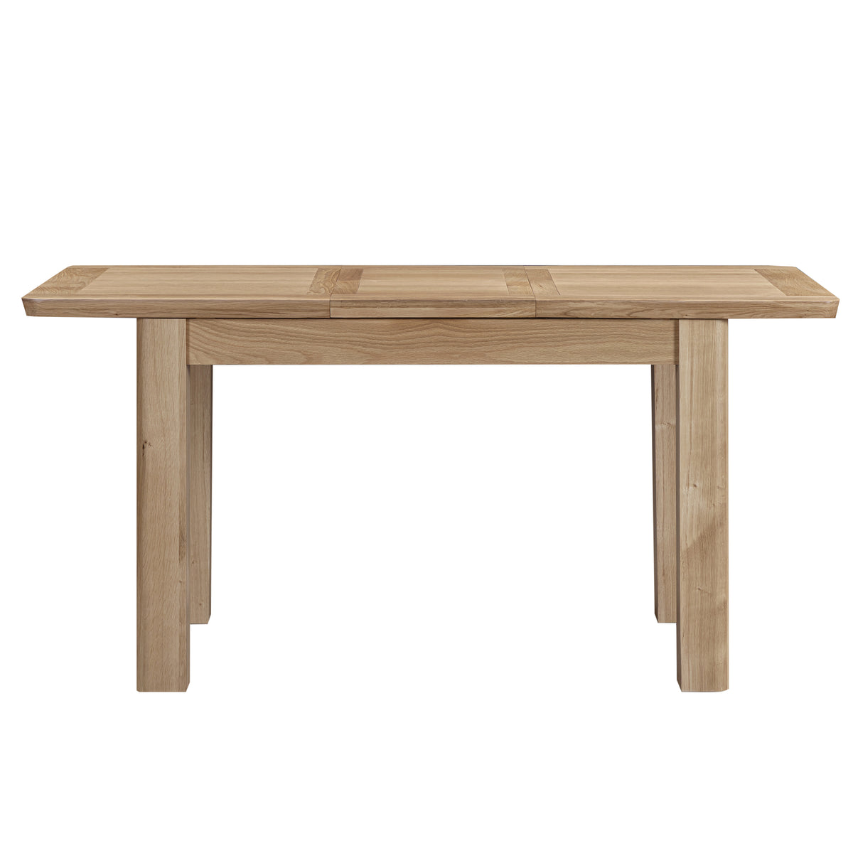 Treviso 120-160 cm oak dining extended front view