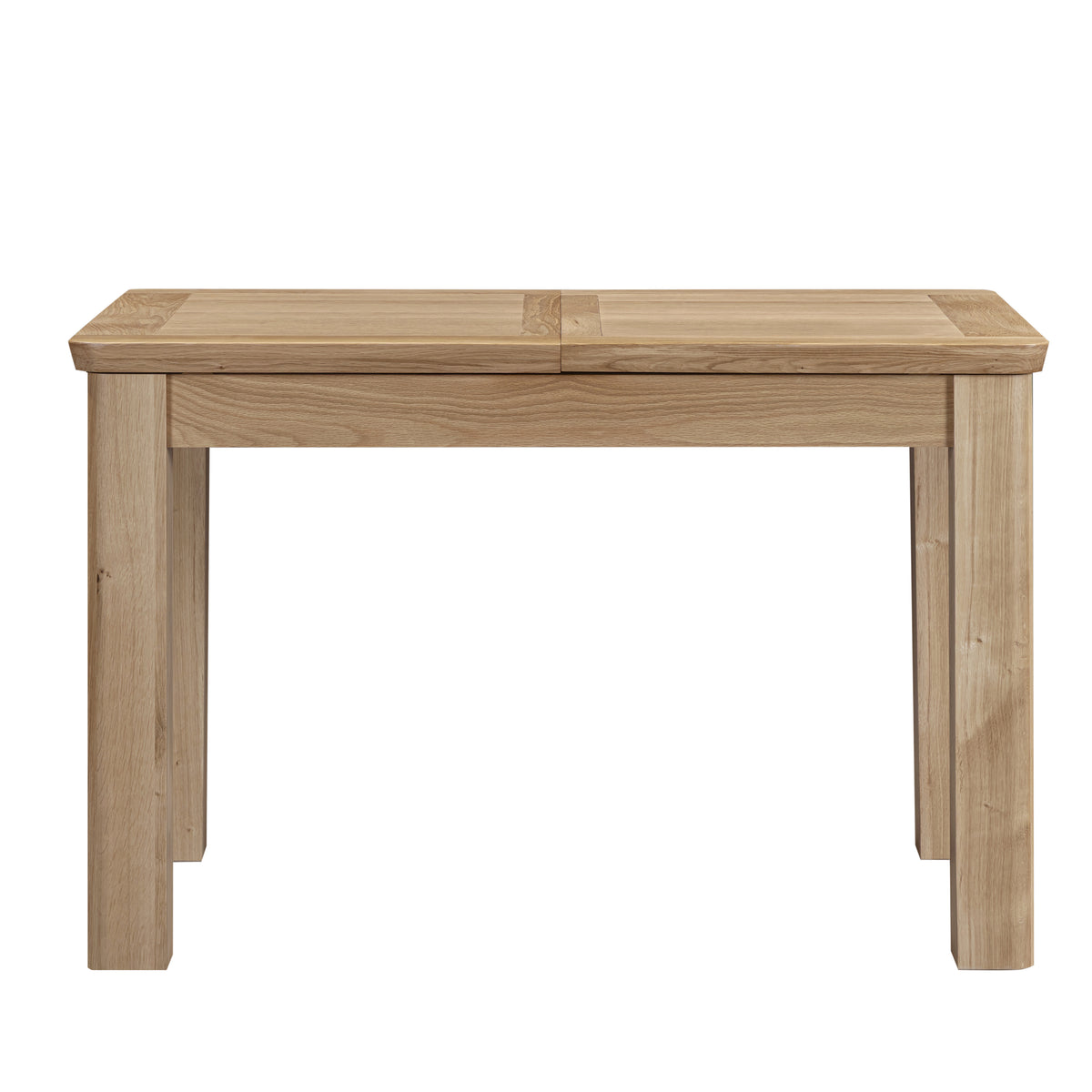 Treviso 120-160 cm oak dining closed front view