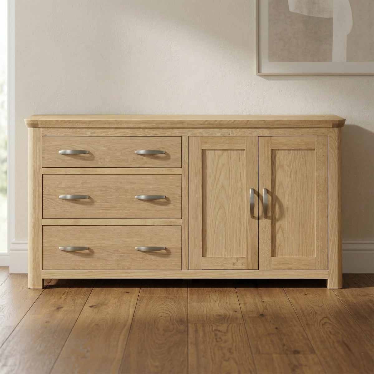 Treviso oak Large Sideboard, room setting