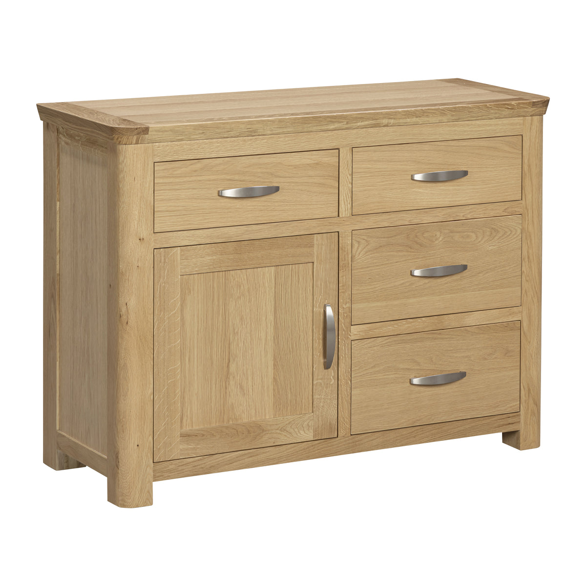 Treviso oak Small Sideboard, angled view