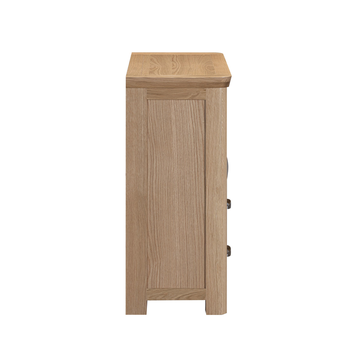 Treviso oak Media Sideboard, side view