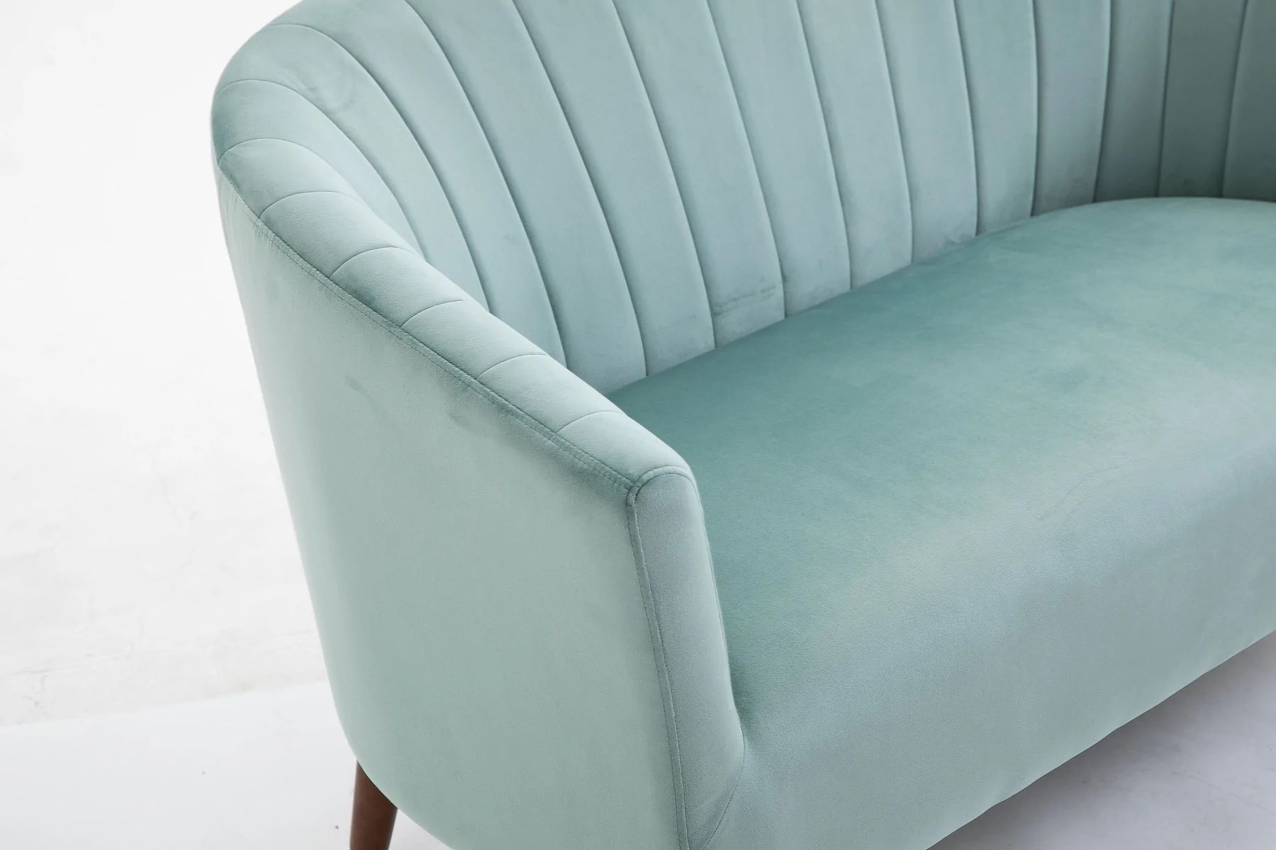 Nicole Velvet 2 Seater Sofa - Teal